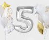 Number Silver Silver number 5 foil balloon 92 cm