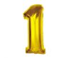 Number Gold Gold Number 1 Foil Balloon 92 cm