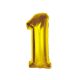 Number Gold Gold Number 1 Foil Balloon 92 cm