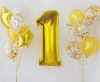 Number Gold Gold Number 1 Foil Balloon 92 cm