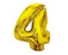 Number Gold Gold Number 4 Foil Balloon 92 cm