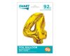 Number Gold Gold Number 4 Foil Balloon 92 cm