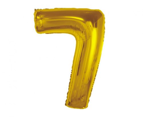 Number Gold Gold Number 7 Foil Balloon 92 cm