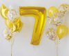 Number Gold Gold Number 7 Foil Balloon 92 cm