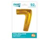 Number Gold Gold Number 7 Foil Balloon 92 cm