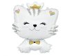 Cat White foil balloon 49 cm