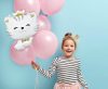 Cat White foil balloon 49 cm