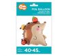 Happy Birthday Apple Hedgehog foil balloon 45 cm