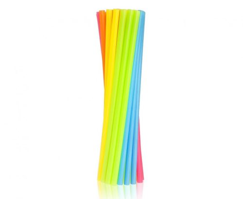 Colour Colorful plastic straws 10 pcs