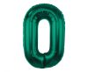 Number B&C Bottle Green Green number 0 foil balloon 85 cm