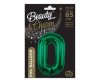 Number B&C Bottle Green Green number 0 foil balloon 85 cm