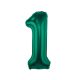 Number B&C Bottle Green Green Number 1 Foil Balloon 85 cm