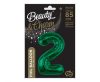 Number B&C Bottle Green Green Number 2 Foil Balloon 85 cm