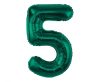 Number B&C Bottle Green Green Number 5 Foil Balloon 85 cm