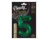 Number B&C Bottle Green Green Number 5 Foil Balloon 85 cm