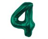 Number B&C Bottle Green Green number 4 foil balloon 85 cm