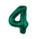 Number B&C Bottle Green Green number 4 foil balloon 85 cm