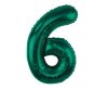 Number B&C Bottle Green Green number 6 foil balloon 85 cm