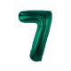 Number B&C Bottle Green Green Number 7 Foil Balloon 85 cm