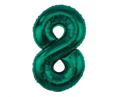 Number B&C Bottle Green Green Number 8 Foil Balloon 85 cm