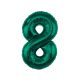 Number B&C Bottle Green Green Number 8 Foil Balloon 85 cm