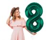 Number B&C Bottle Green Green Number 8 Foil Balloon 85 cm