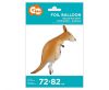 Kangaroo Kangaroo walking foil balloon 82 cm