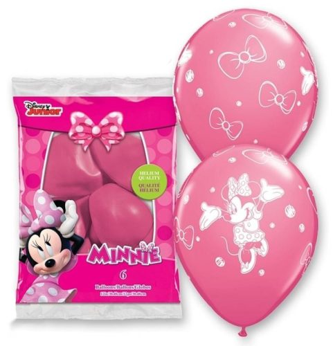 Disney Minnie  Pastel Pink balloon, 6 pcs 12 inch (30cm)