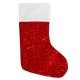 Christmas Santa fireplace stocking, boot with sequins 44 cm