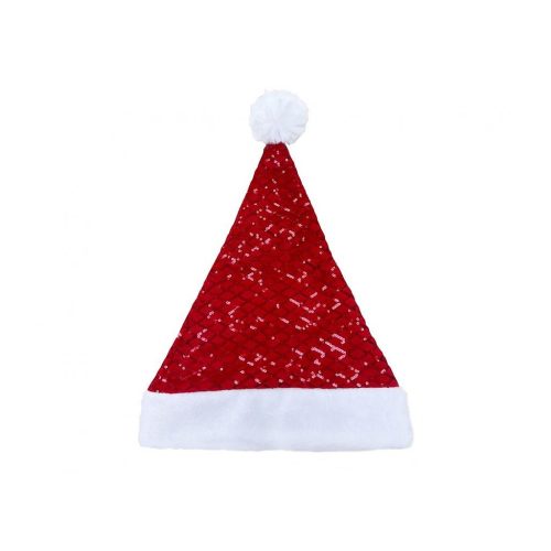 Christmas Santa Santa adult hat with sequins 30x42 cm