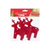 Christmas Red Reindeer Cutlery Holder Set of 4