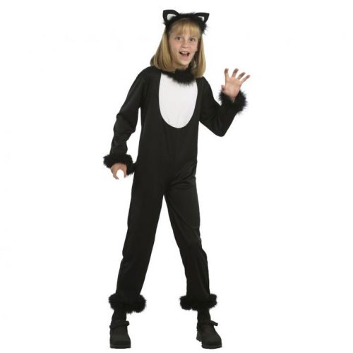 Halloween Black Cat Costume 110/120 cm