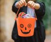 Halloween Crazy Pumpkin Candy Bucket 14.5x11.5 cm