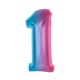 Number Rainbow Colored number 1 foil balloon 92 cm