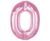 Number Light Pink Pink Number 0 Foil Balloon 92 cm