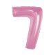 Number Light Pink Pink Number 7 Foil Balloon 92 cm