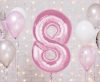 Number Light Pink Light Pink Number 8 Foil Balloon 92 cm