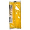 Colour Yellow plastic straw 50 pcs