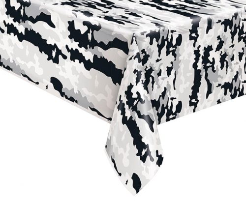 Fortnite Black camouflage plastic tablecloth 137x213 cm