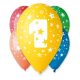 Happy Birthday Star Happy Birthday 1 balloon, 5-pack 12 inch (30cm)