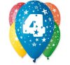 Happy Birthday Star Happy Birthday 4 balloons, 5 pcs 12 inches (30cm)