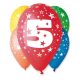 Happy Birthday Star Happy Birthday 5 balloons, 5 pcs 12 inches (30cm)