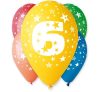 Happy Birthday Star Happy Birthday 6 balloons, 5 pcs 12 inch (30cm)