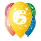 Happy Birthday Star Happy Birthday 6 balloons, 5 pcs 12 inch (30cm)