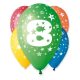 Happy Birthday Star Happy Birthday 8 balloons, 5 pcs 12 inch (30cm)