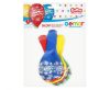 Happy Birthday Fireworks Happy Birthday balloon, pack of 5, 12 inches (30 cm)