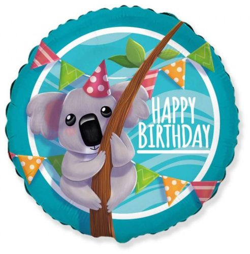 Koala Party Happy Birthday foil balloon 46 cm (WP)