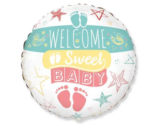 Baby Welcome Sweet foil balloon 46 cm (WP)