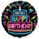 Happy Birthday Neon Happy Birthday foil balloon 46 cm (WP)