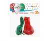 Christmas Santa Latex Balloon, 3-Pack, 12 inch/30 cm